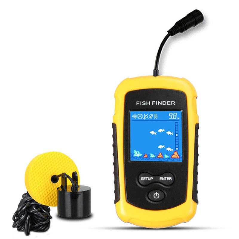Fishing Boat Depth Finder - ABUE-Kayak Sonda de Profundidad Portátil para