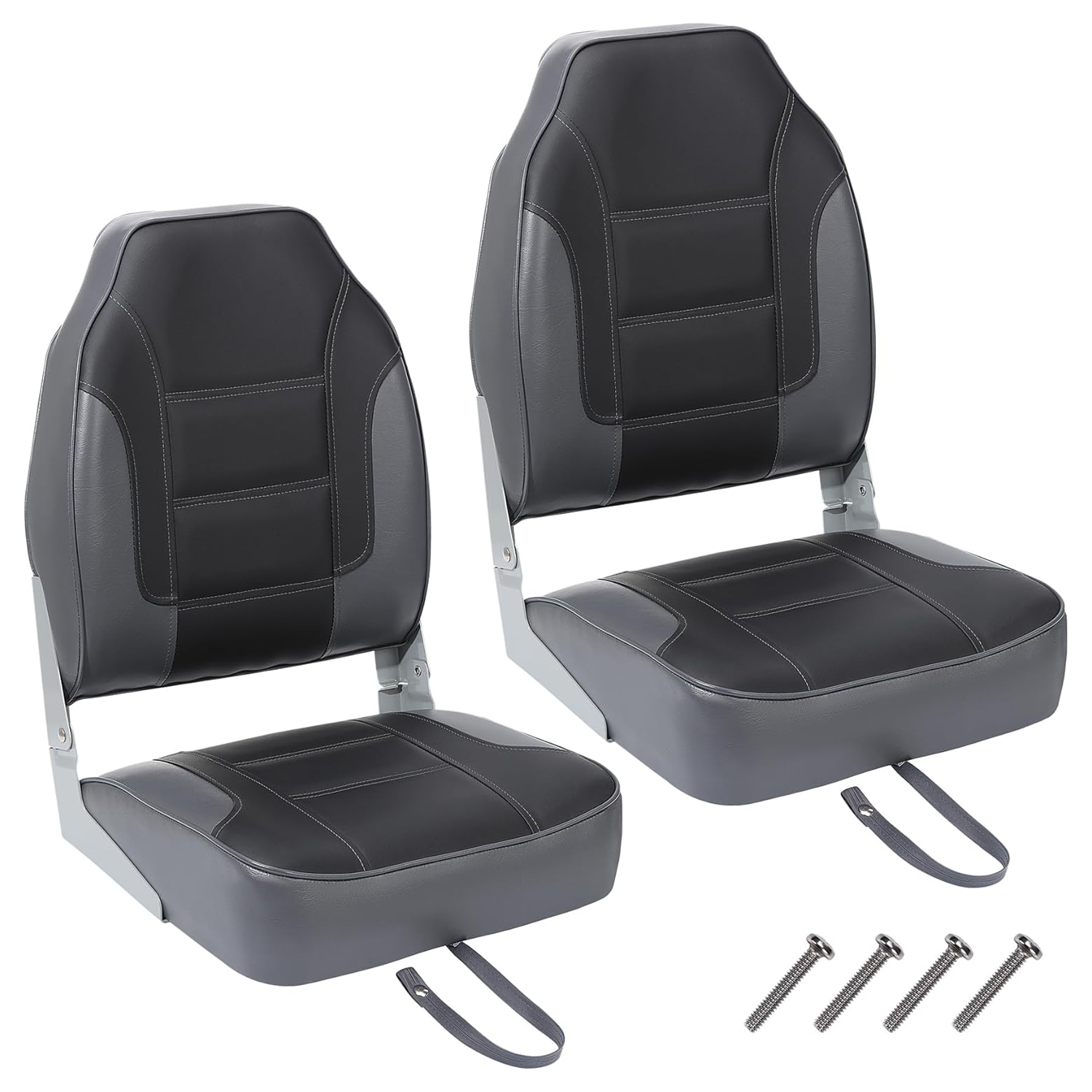Fishing Boat Seat - Paquete de 2 Asientos Plegables para
