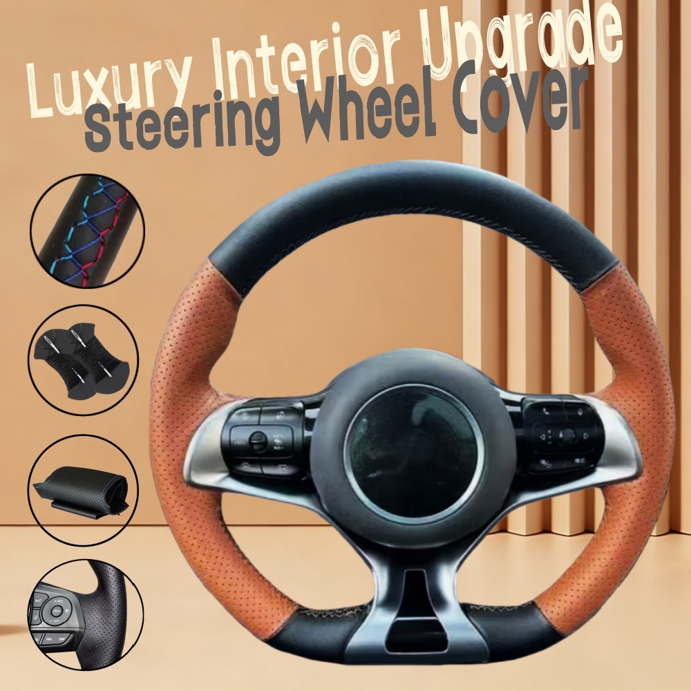 Fishing Boat Steering Wheel - Funda de Volante de Cuero de