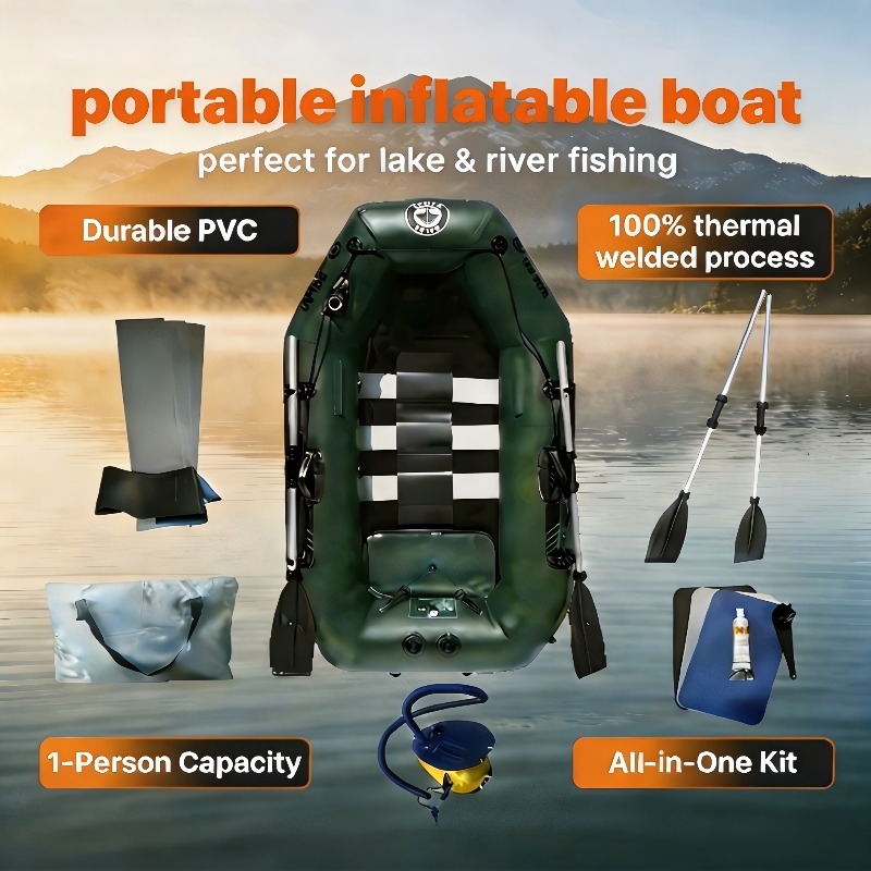 Fishing Boat Oar - Bote de Pesca Inflable Económico para