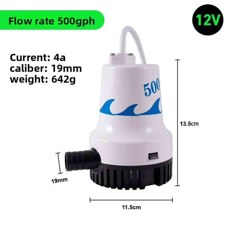Bomba de achique marina de 12V - Fishing Boat Bilge Pump reseña y precio