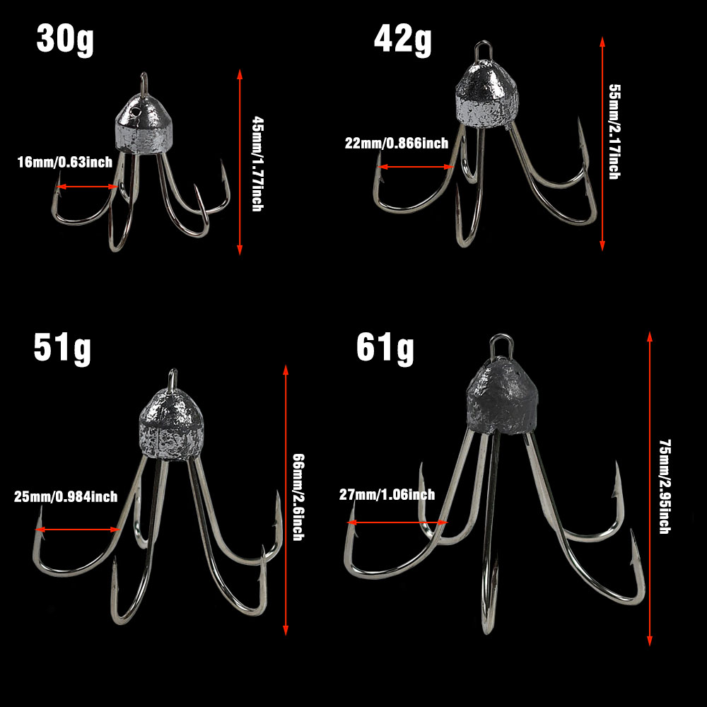 Topranc 1 ud. Anzuelo triple d - Fishing Boat Anchor reseña y precio