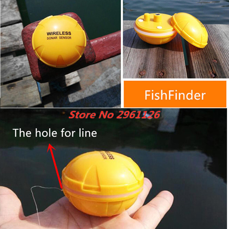 Buscador de peces inalámbrico, - Fishing Boat Depth Finder reseña y precio