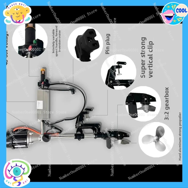 Motor fueraborda sin escobilla - Fishing Boat Outboard Motor reseña y precio