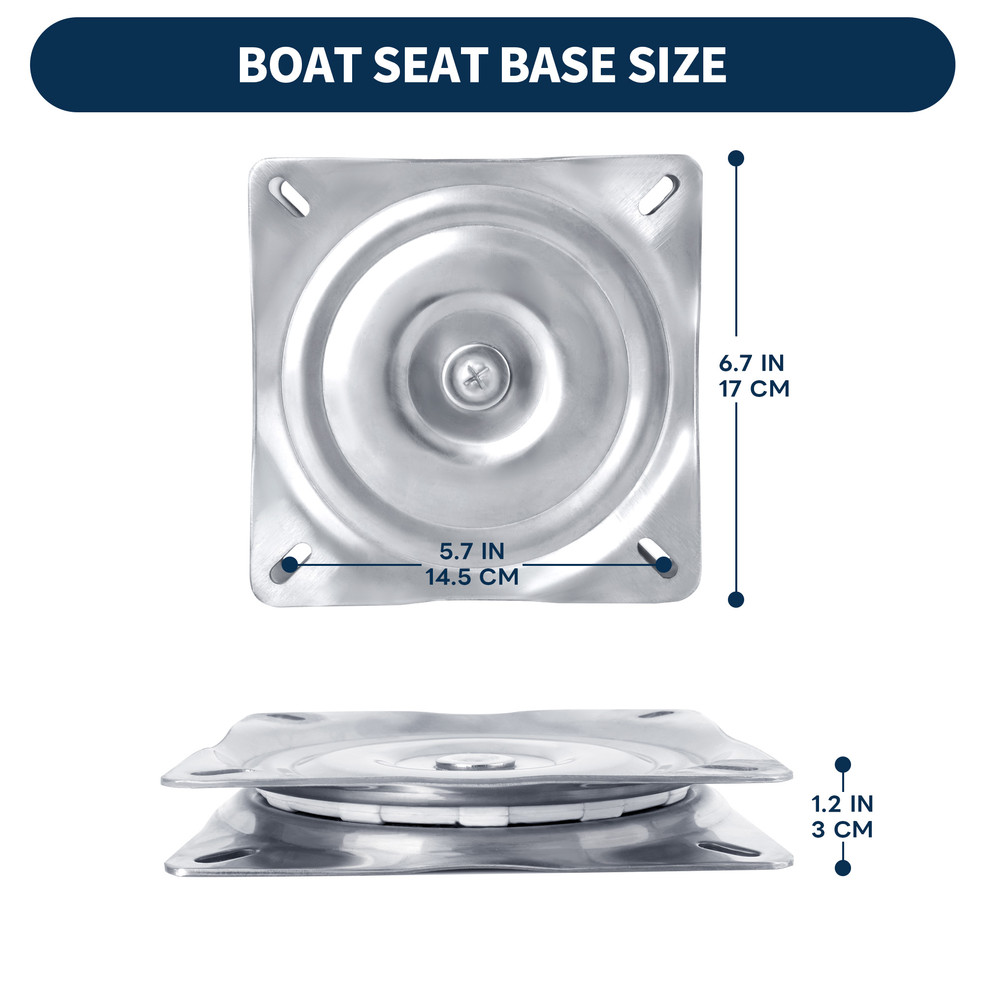 Giratorio para asiento de barc - Fishing Boat Steering Wheel reseña y precio
