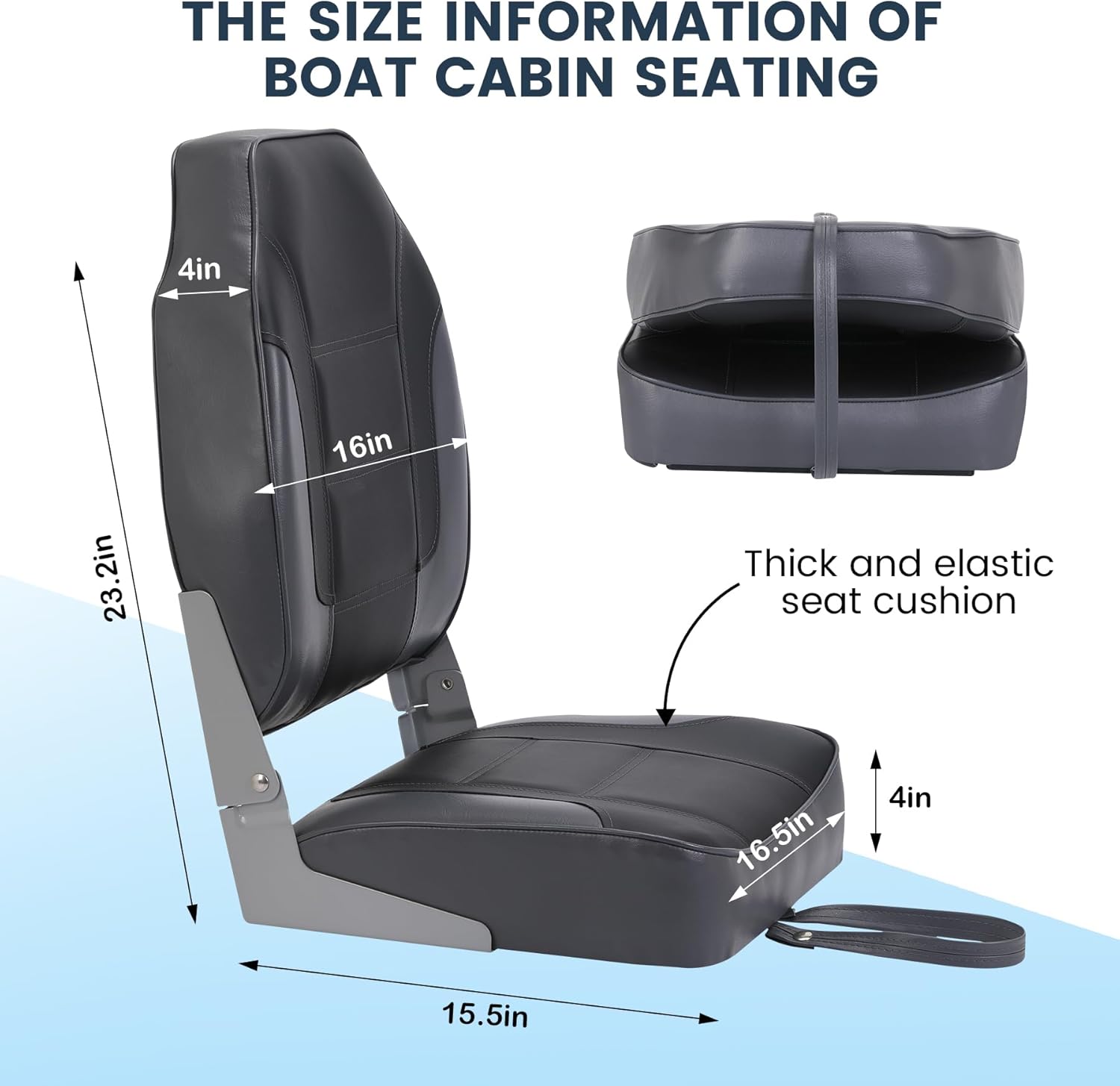 Paquete de 2 Asientos Plegable - Fishing Boat Seat reseña y precio