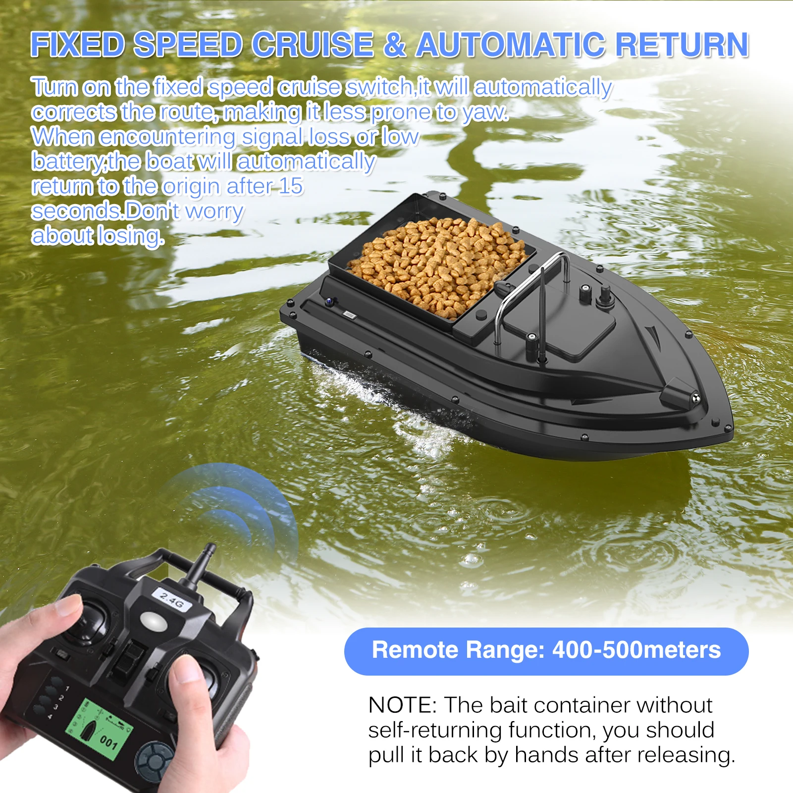 Barco Cebador de Pesca D16E GP - Fishing Boat Gps reseña y precio