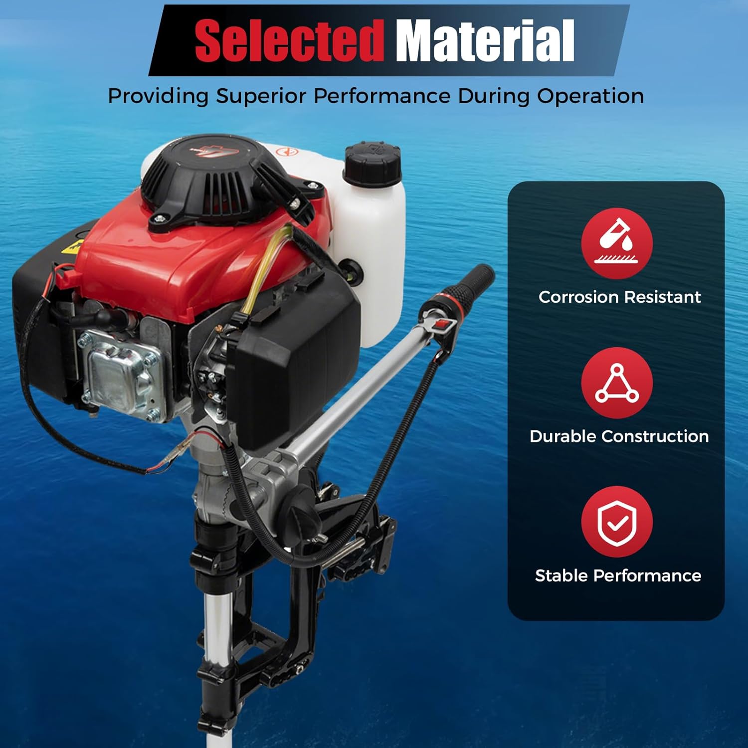 Motor fueraborda de 4HP, motor - Fishing Boat Outboard Motor reseña y precio