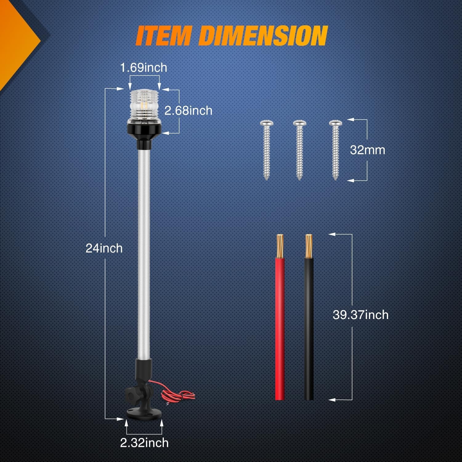 Luz de Popa para Barco Nilight - Fishing Boat Anchor reseña y precio