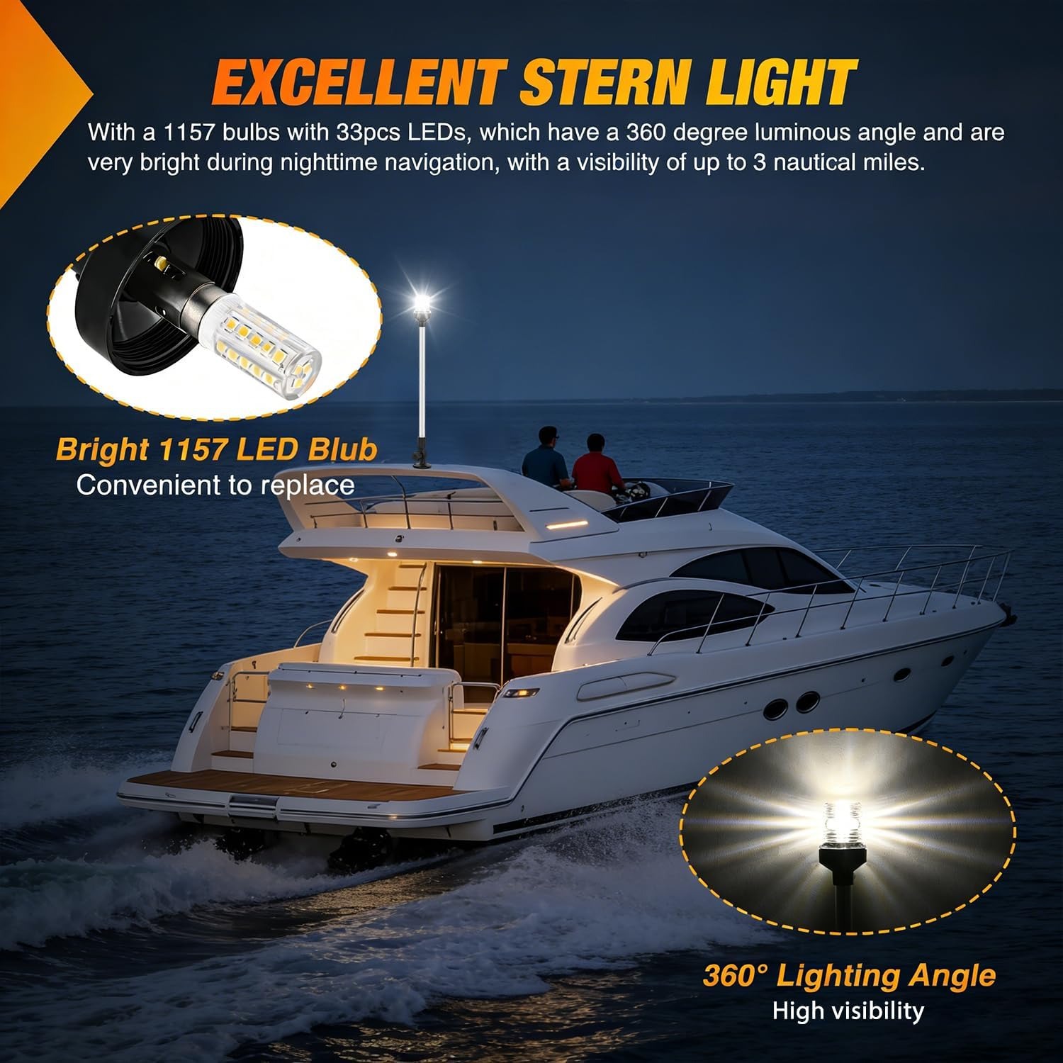 Luz de Popa para Barco Nilight - Fishing Boat Anchor reseña y precio