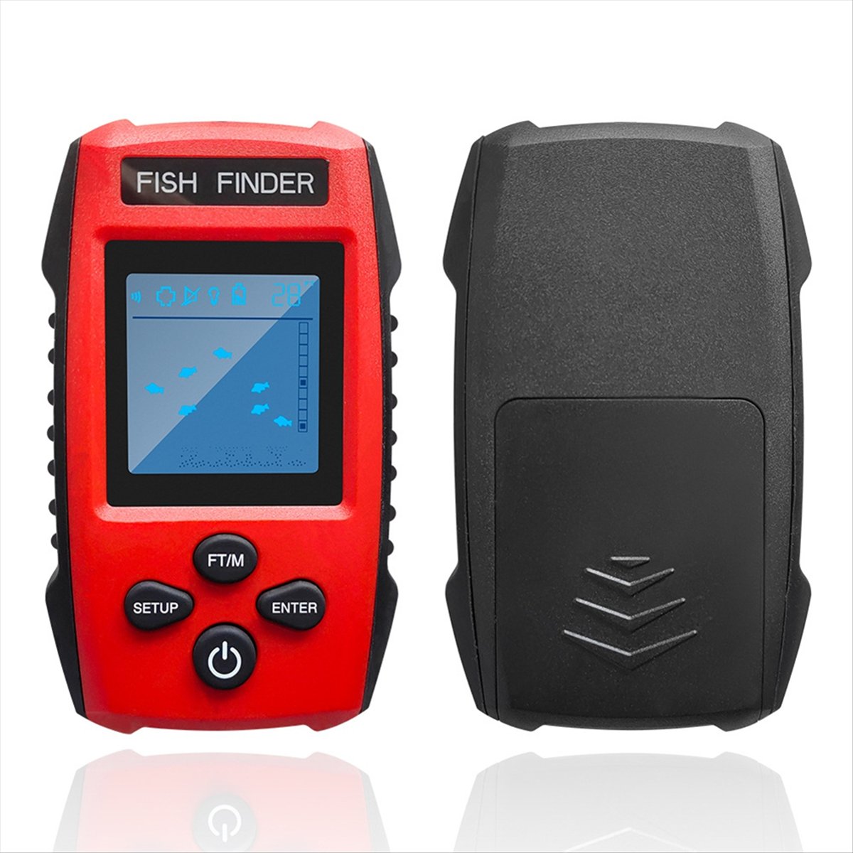 Buscador de peces LCD a color, - Fishing Boat Depth Finder reseña y precio