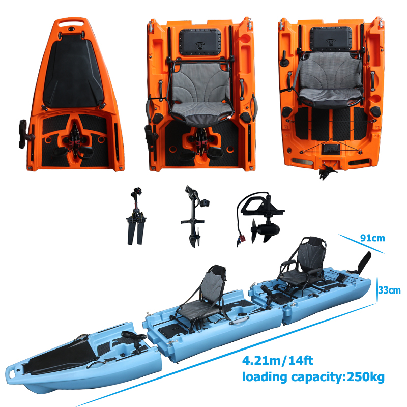 Kayak Desmontable de 14 Pies p - Fishing Boat Seat reseña y precio
