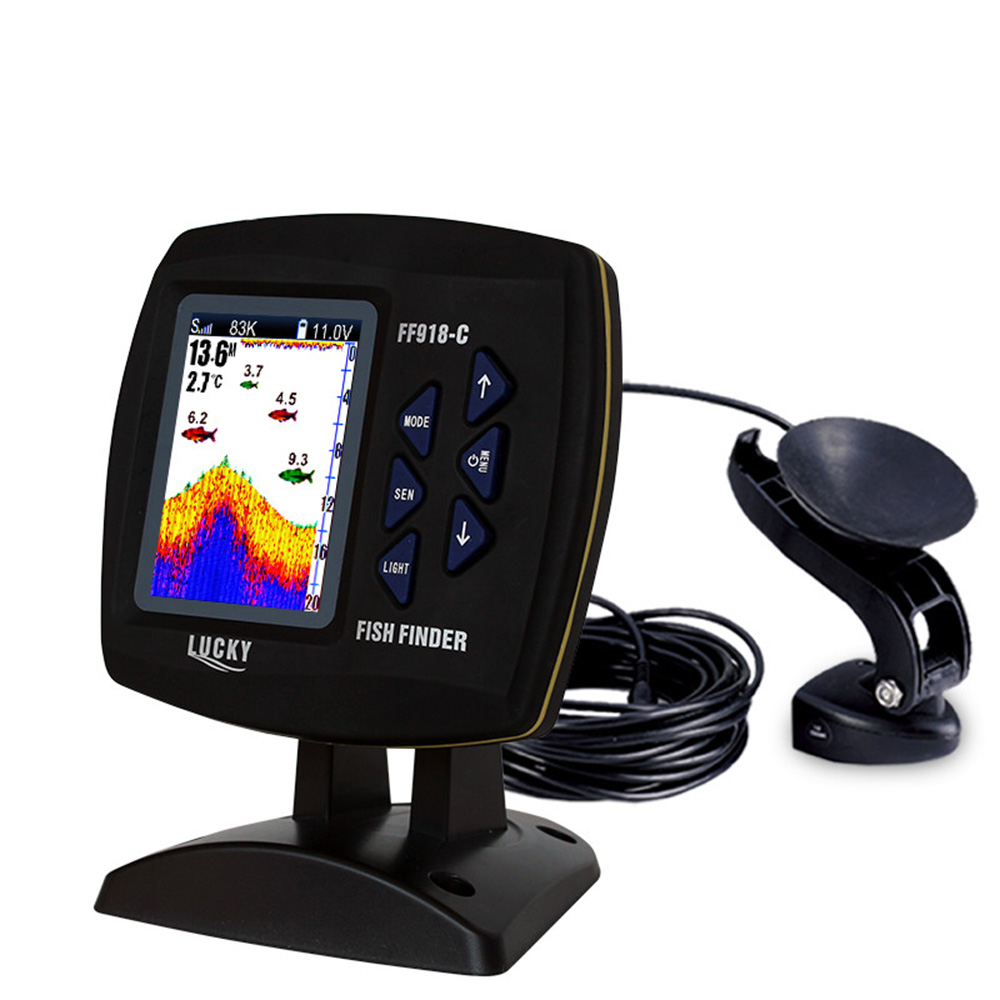 Localizador de peces con cable - Fishing Boat Depth Finder reseña y precio