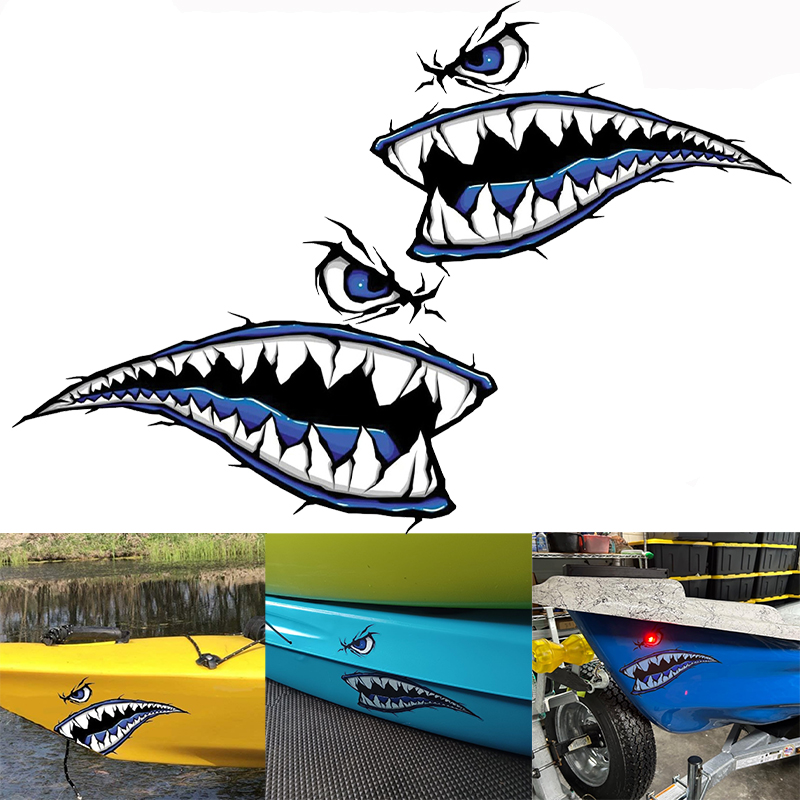 2 uds dientes de tiburón boca  - Fishing Boat Trailer reseña y precio