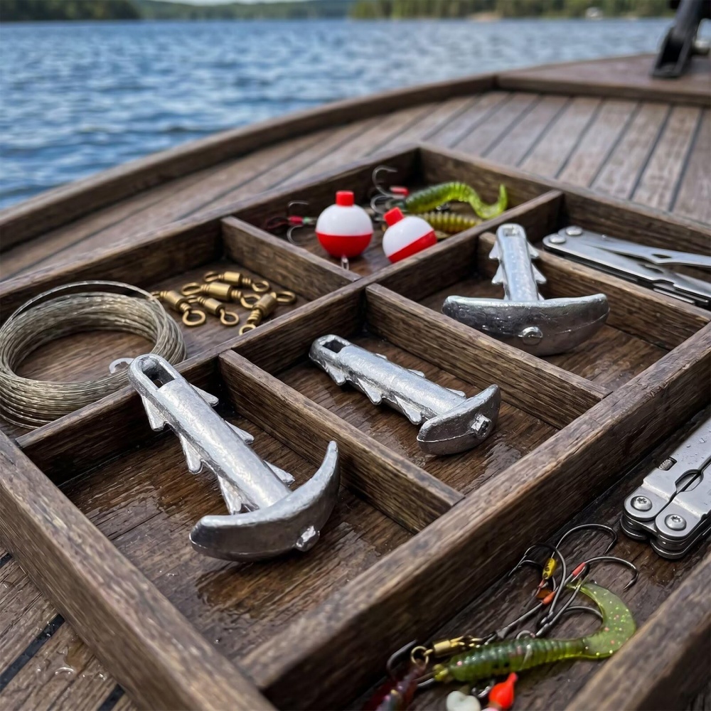 5 piezas de pesas de pesca con - Fishing Boat Anchor reseña y precio