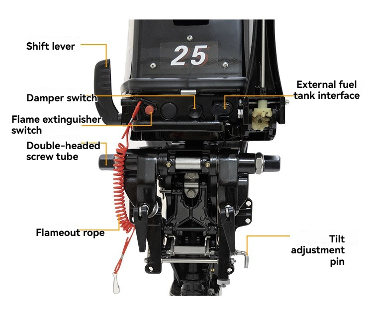 Motor fueraborda de 2 tiempos  - Fishing Boat Outboard Motor reseña y precio